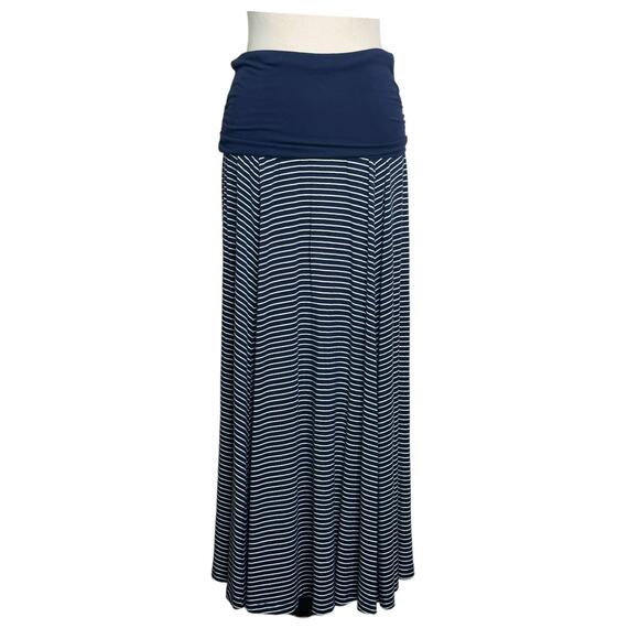 Gap blue striped pull on maxi skirt size XS - Picture 9 of 13